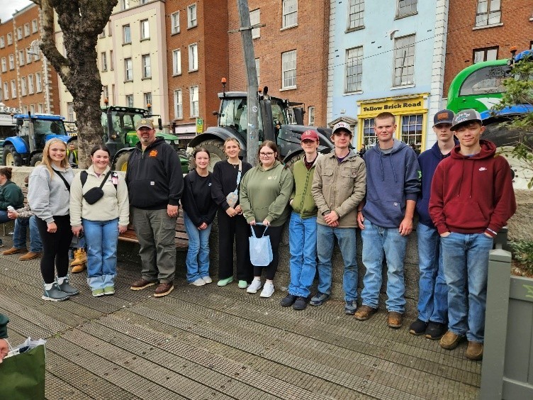 Monroe County FFA Students on trip to Ireland
