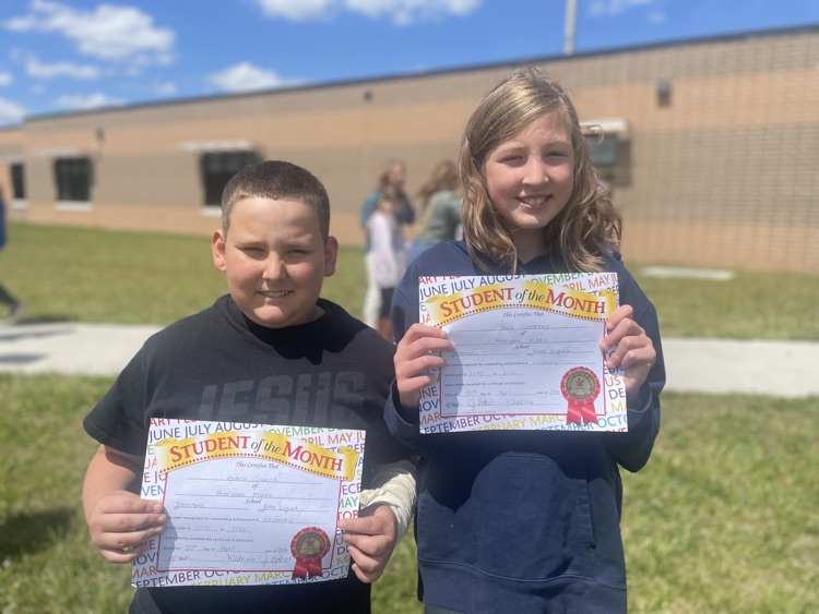 PMS student of the Month for April