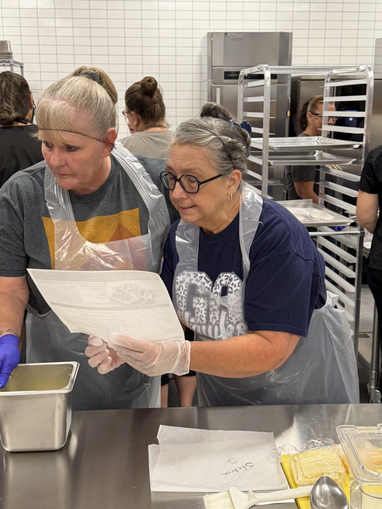 Monroe County cooks learning about scratch cooking.