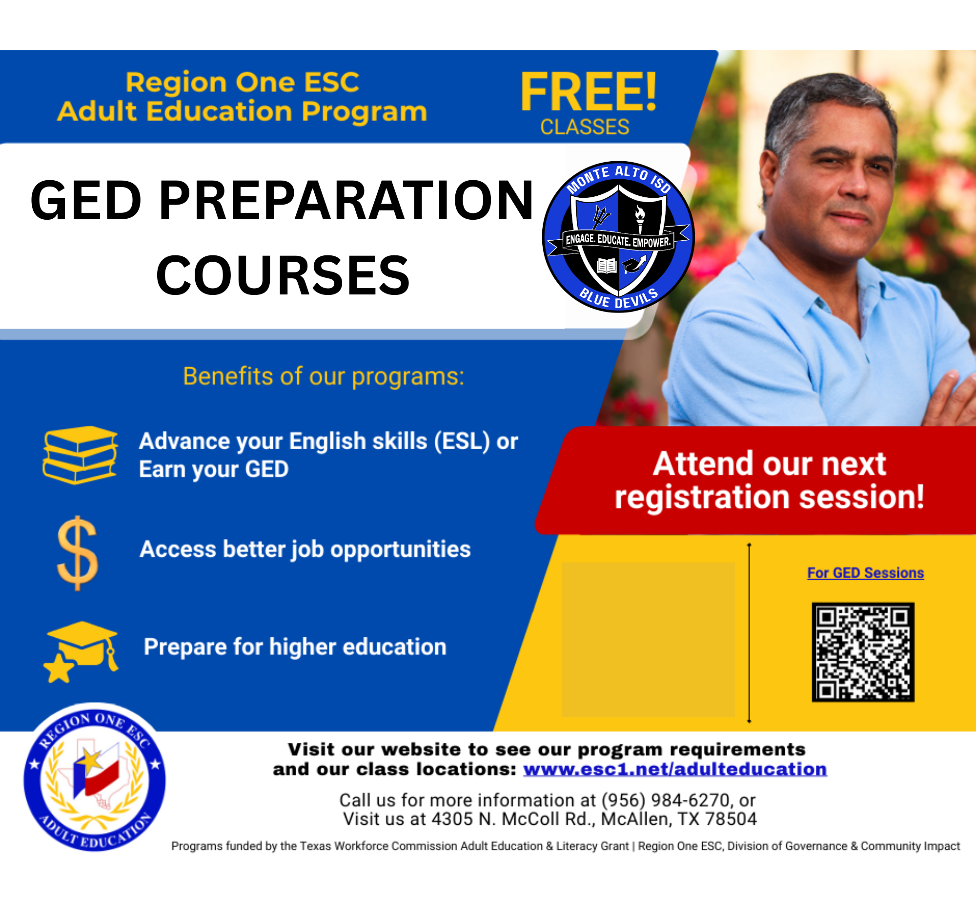 【英語】Organization Excutive Course 6 Monte Alto ISD Partners with Region One to Offer GED Classes