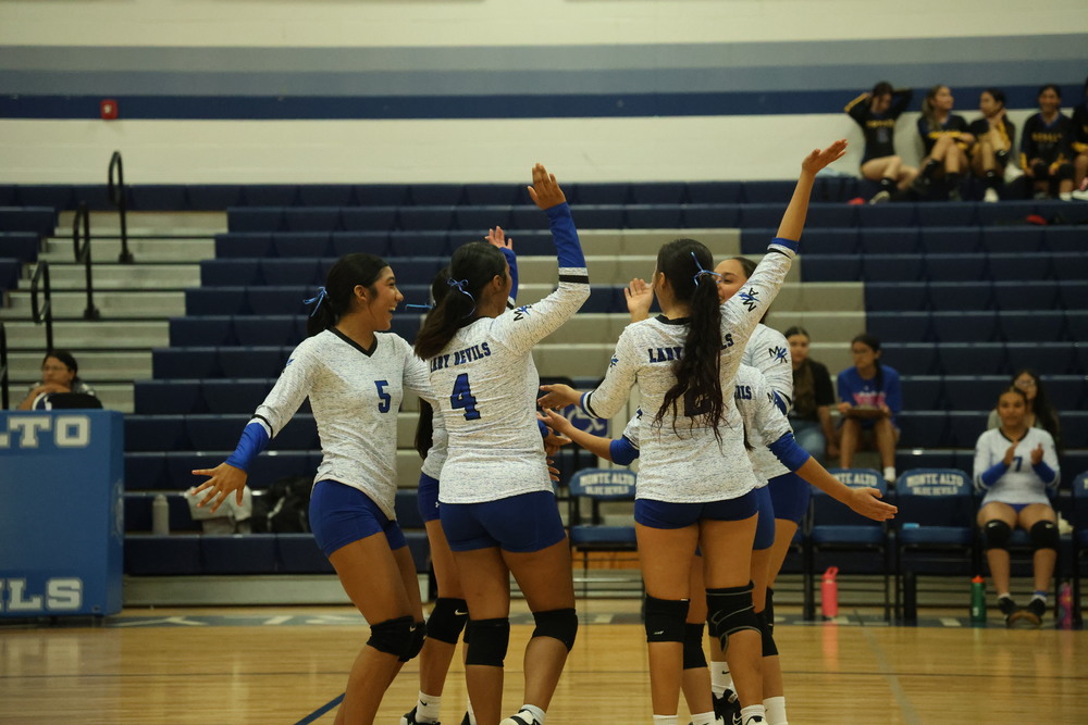 Volleyball team celebrates