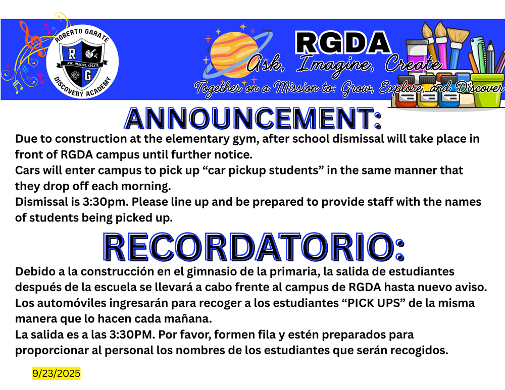 ANNOUNCEMENT