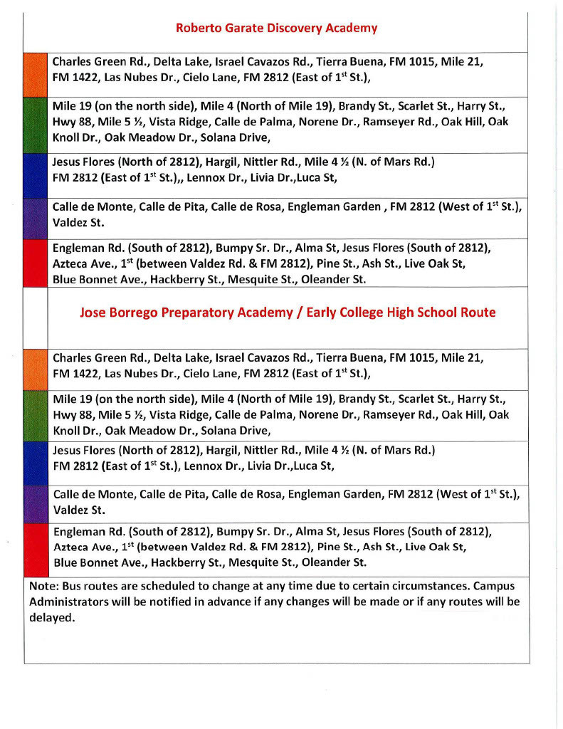 bus routes