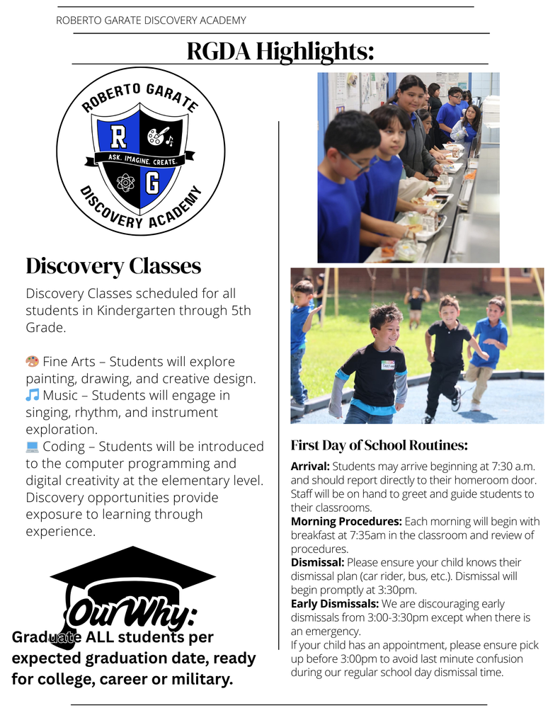 RGDA Week 1 Newsletter