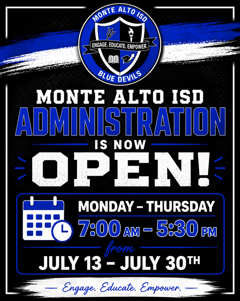 Administration now open 