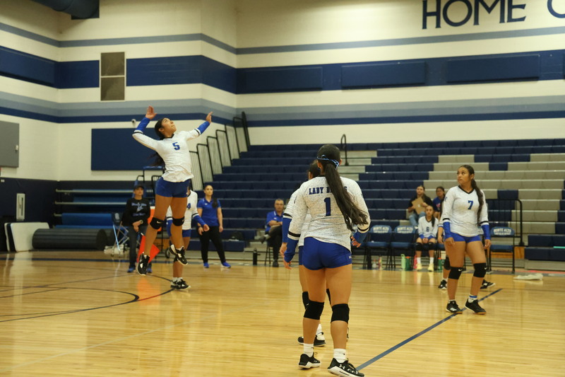 Jumping for the ball
