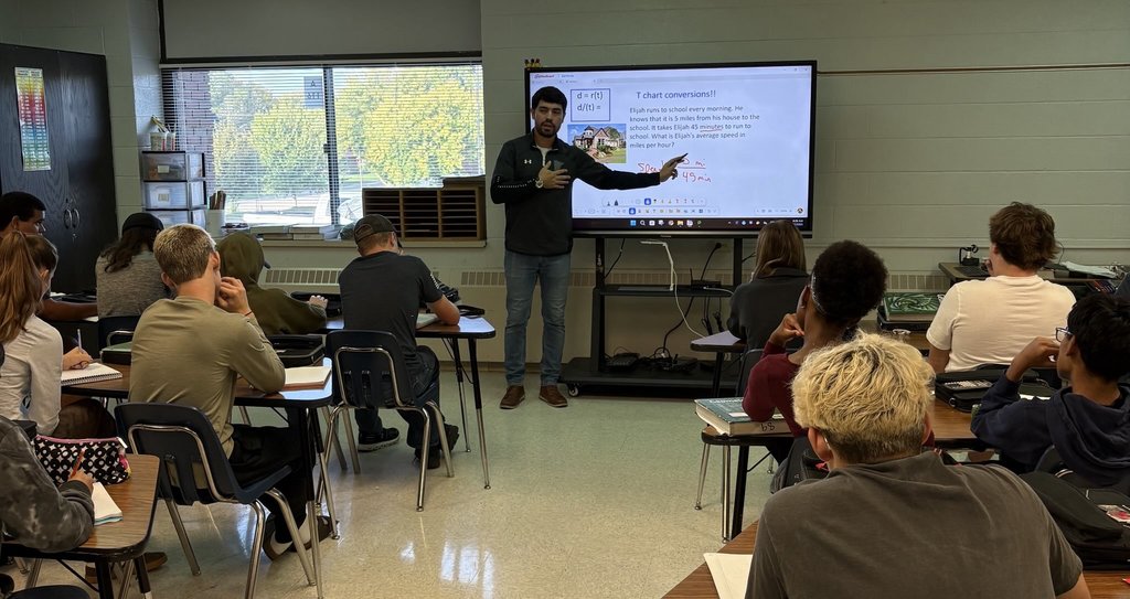 Mr. Zamora's class learning about T chart conversions