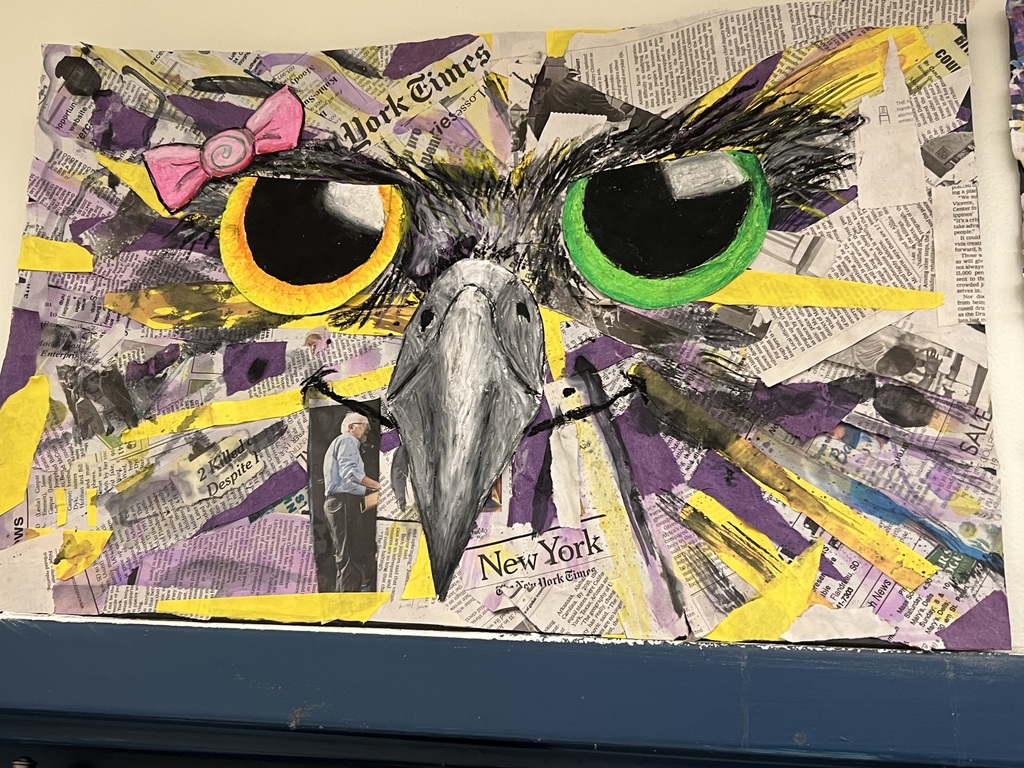 Thunder Hawk Collage Art