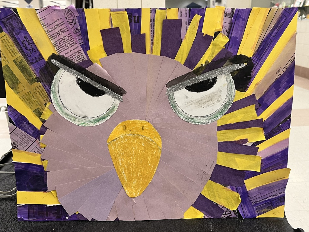 Thunder Hawk Collage Art