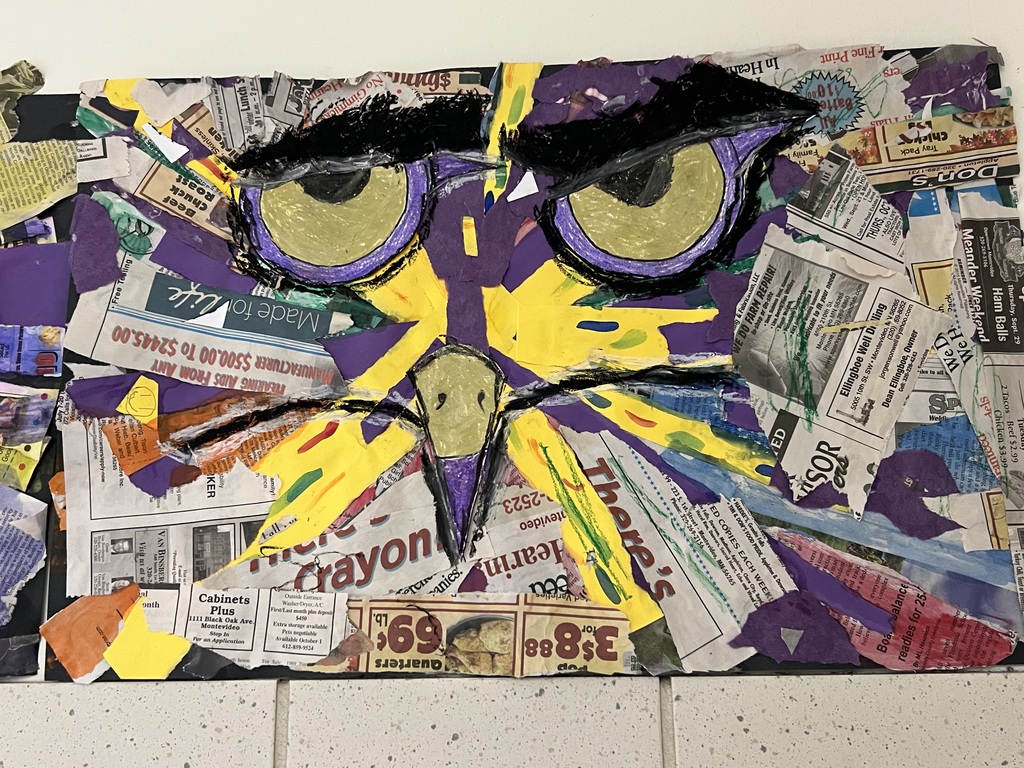 Thunder Hawk Collage Art