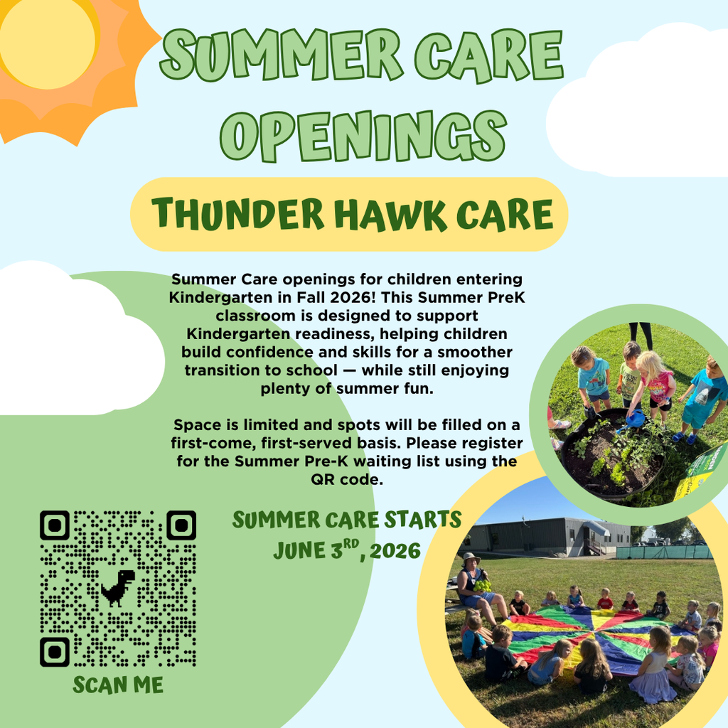 Summer PreK Care with QR Code