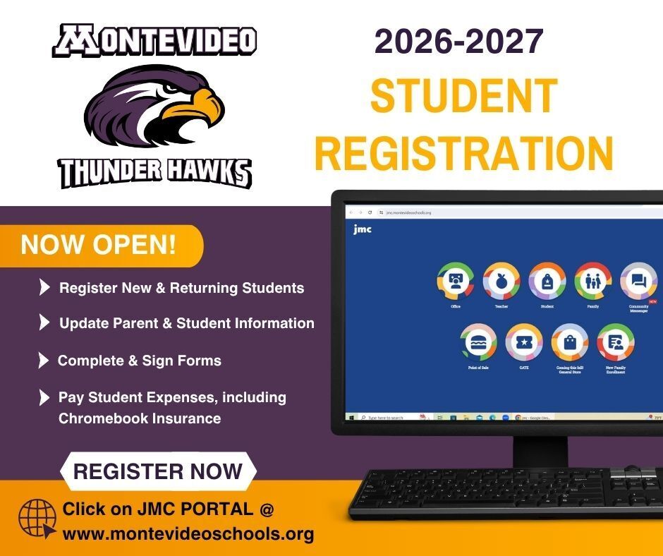 Student Registration Now Open