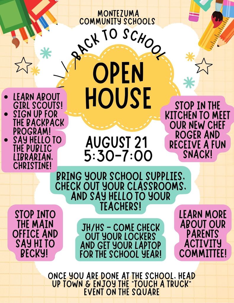 Check out all the things you can do during open house!