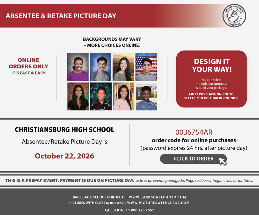 Picture Retakes - Underclassmen