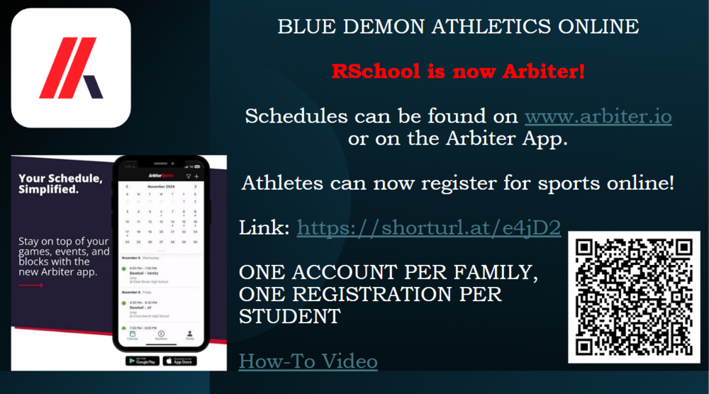 Athletics - Arbiter Registration