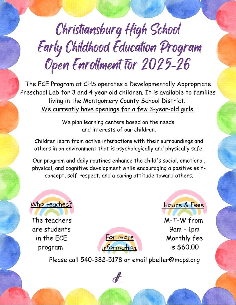 Early Childhood Education Progrm Open Enrollment