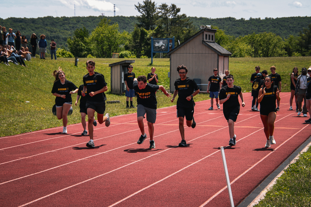 100 Meter run race at Unified track meet