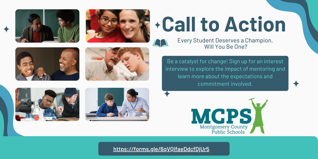 Call to action every student deserves a chamption will you be one? "Be a catalyst for change. sign up for an interest interview to explore the impact of mentoring and learn mroe about the expectations and commitment involved. 