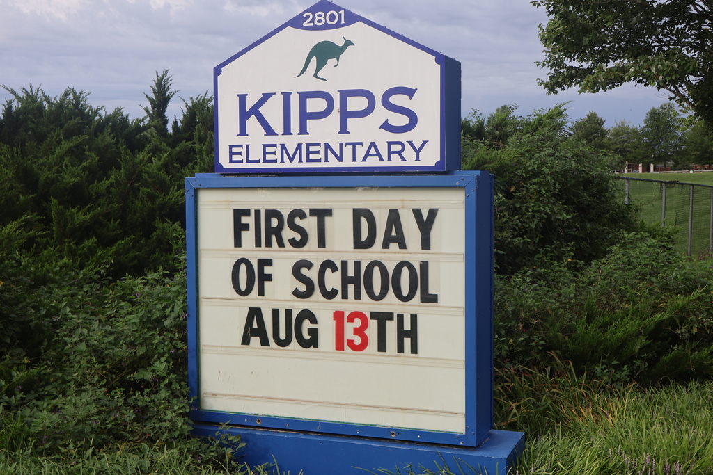 First Day of School Aug 13