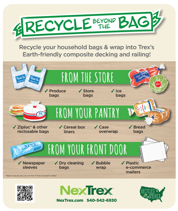 Recycling bag program flyer