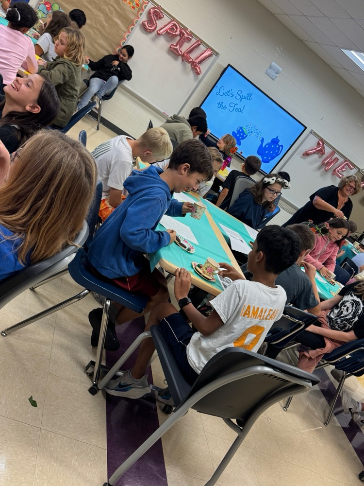 students talking to one another