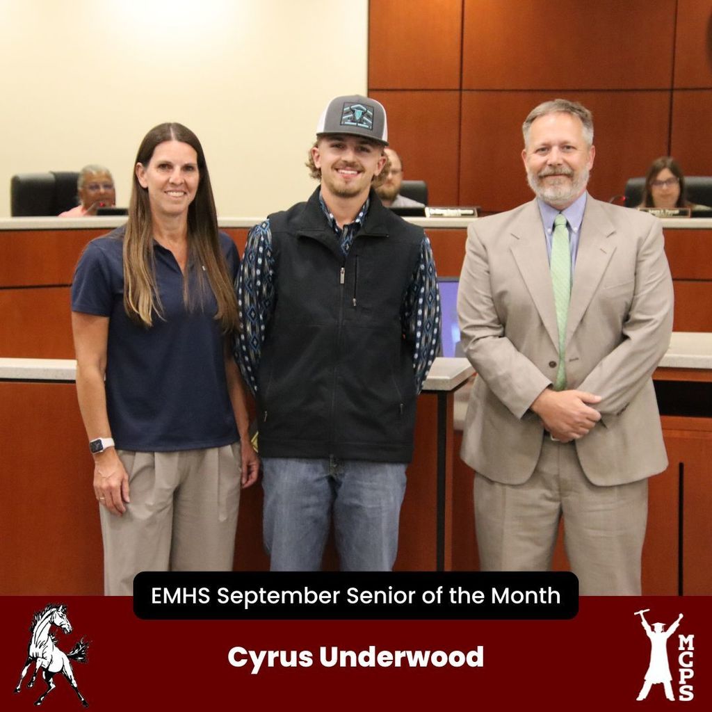 EMHS Senior of the Month Cyrus Underwood