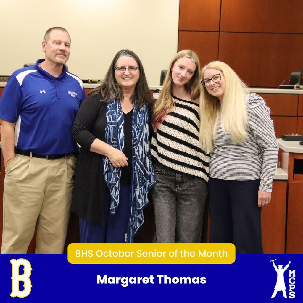 BHS Senior of the Month Margaret Thomas