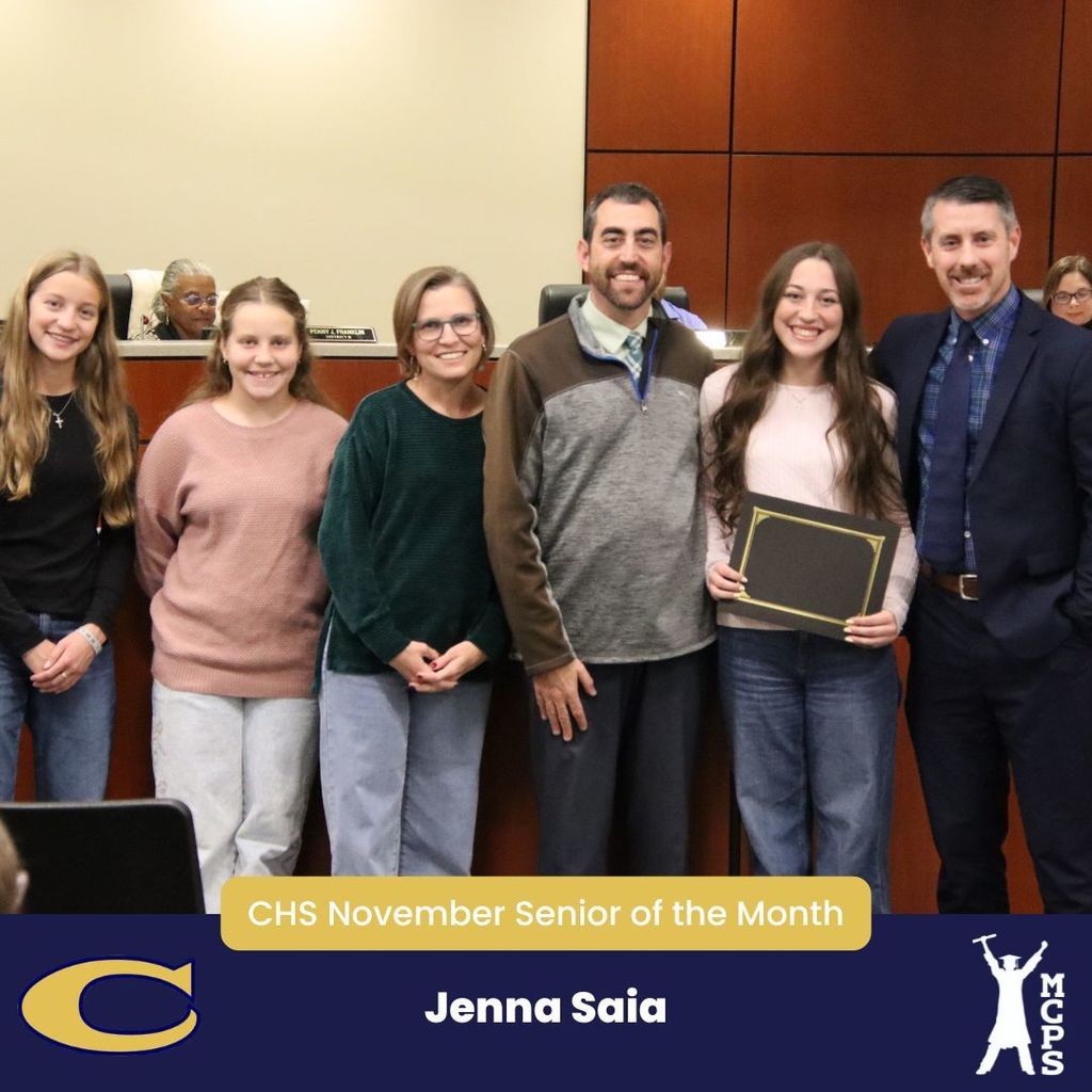 CHS Senior of the Month Jenna Saia