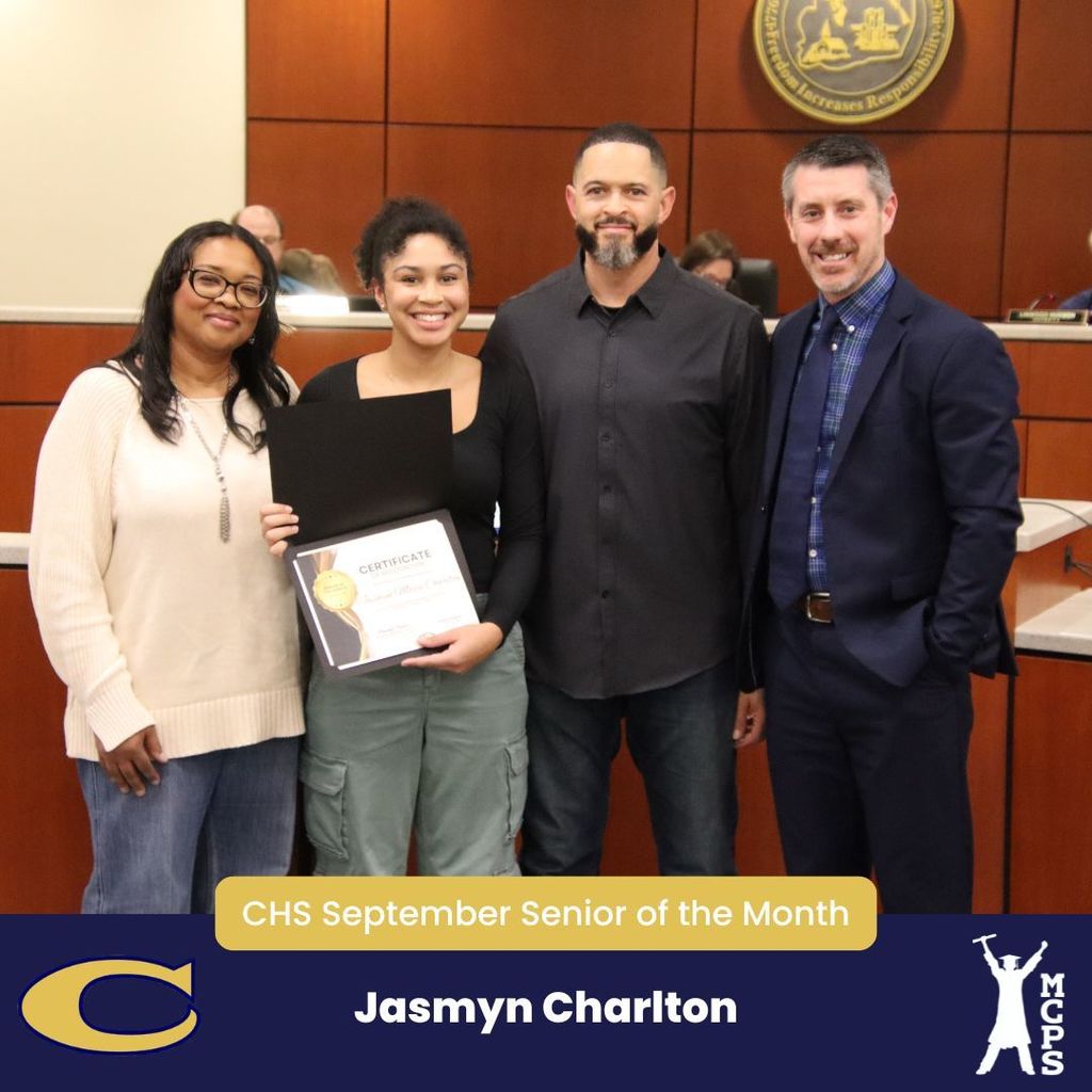 CHS Senior of the month Jasmyn Charlton