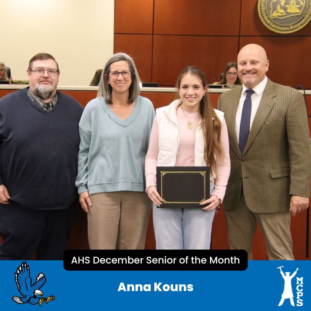 AHS Senior of the Month Anna Kouns