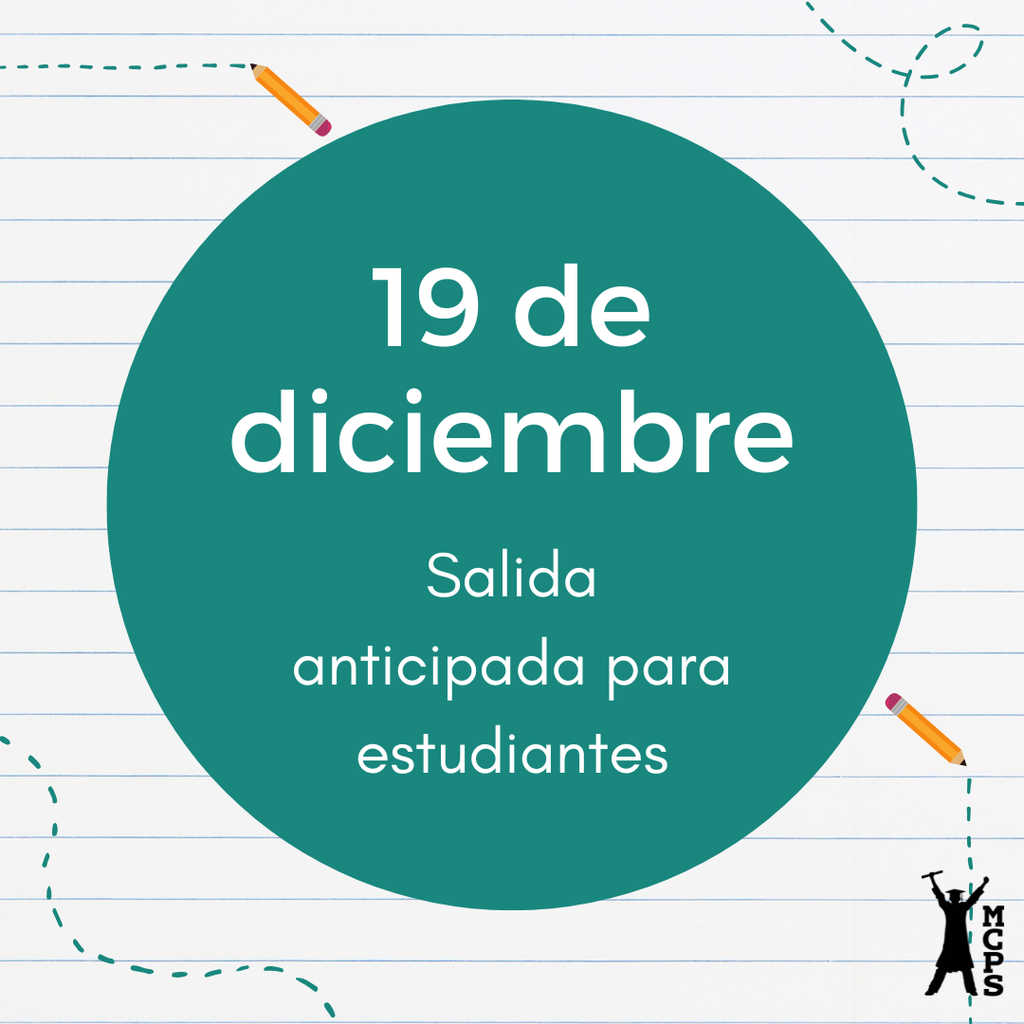 December 19 early release for students