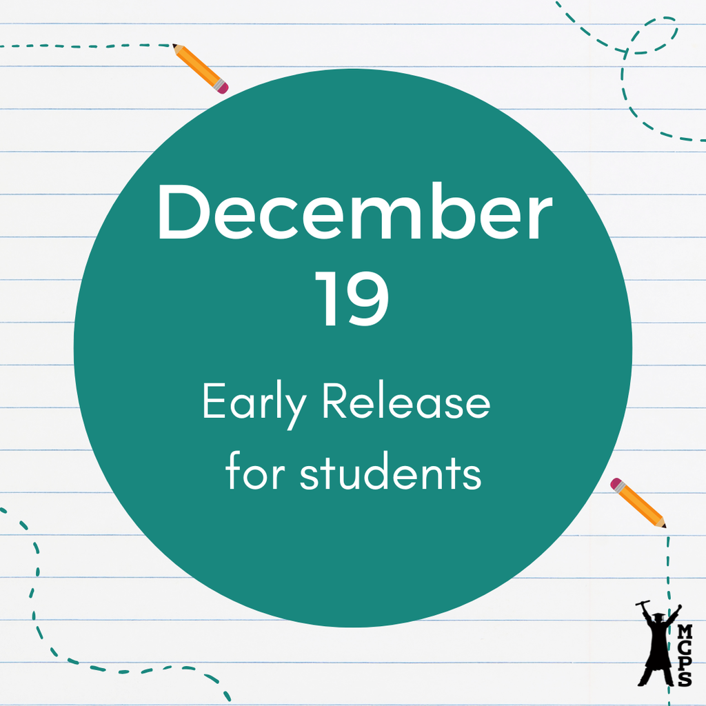 December 19 early release for students