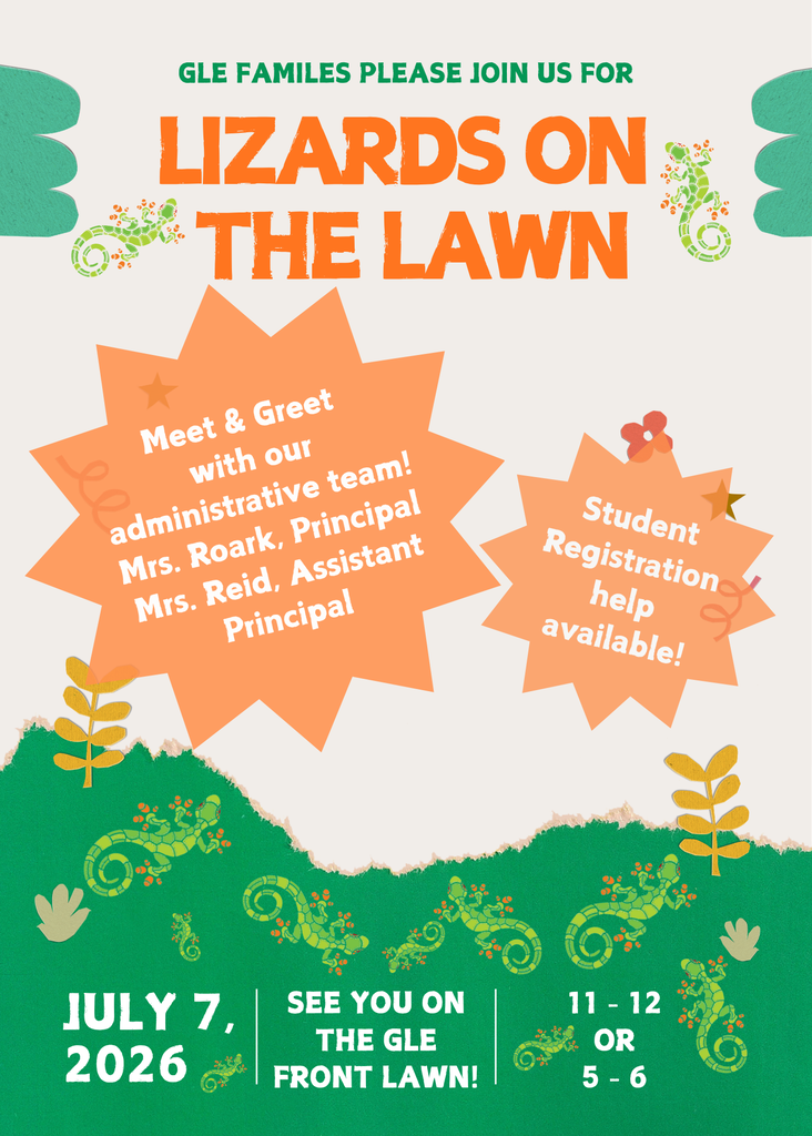 Lizards on the Lawn invitation