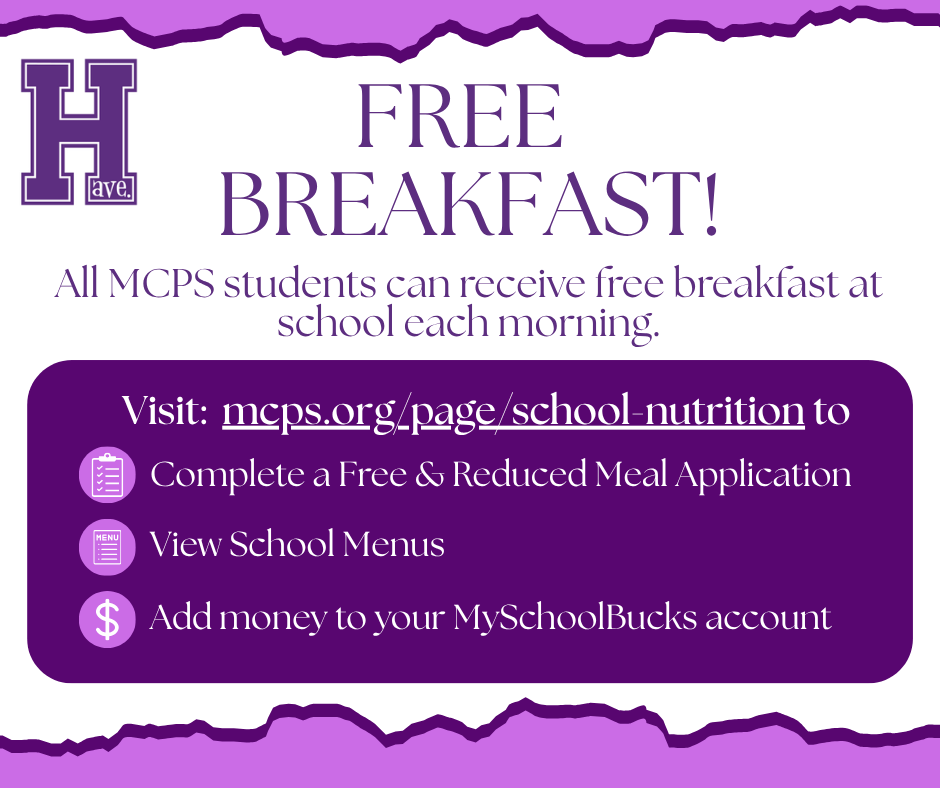 Free Breakfast for all students