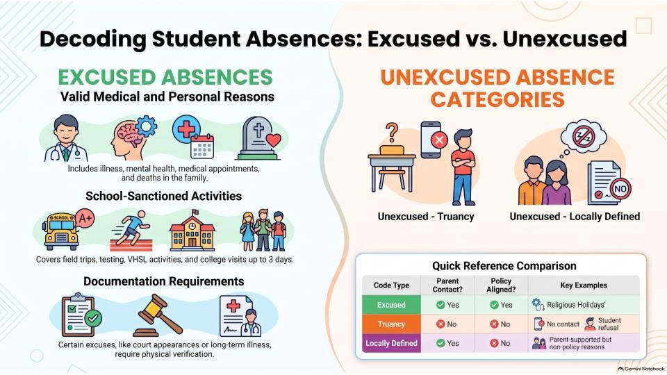 Student Absences: Excused vs. Unexcused