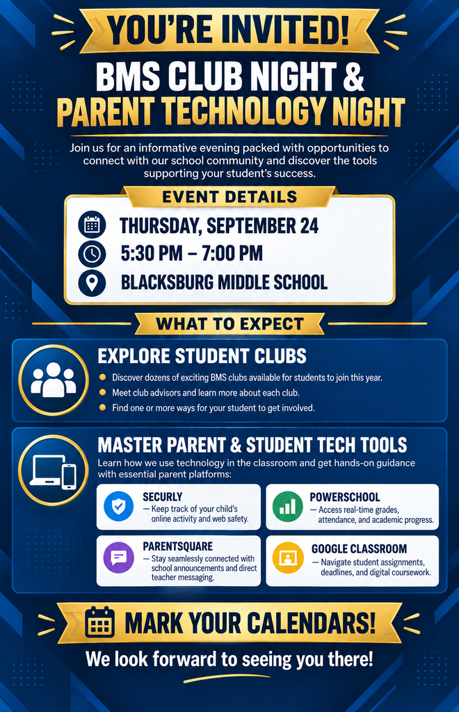 BMS Club Night and Parent Technology Night