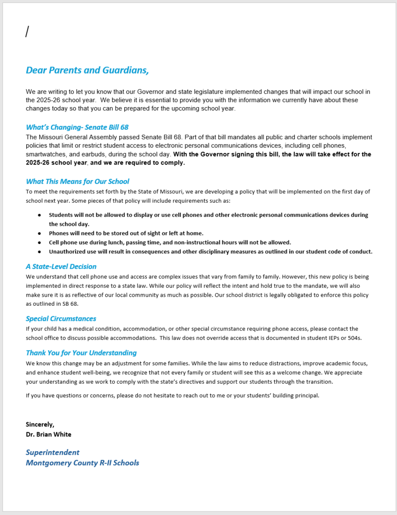 letter
