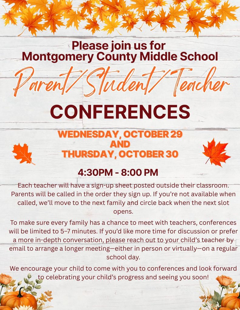 2025 Parent/Teacher Conferences