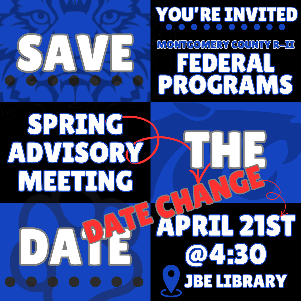 We have had to change our federal program spring meeting date to April 21st. Please plan to attend.