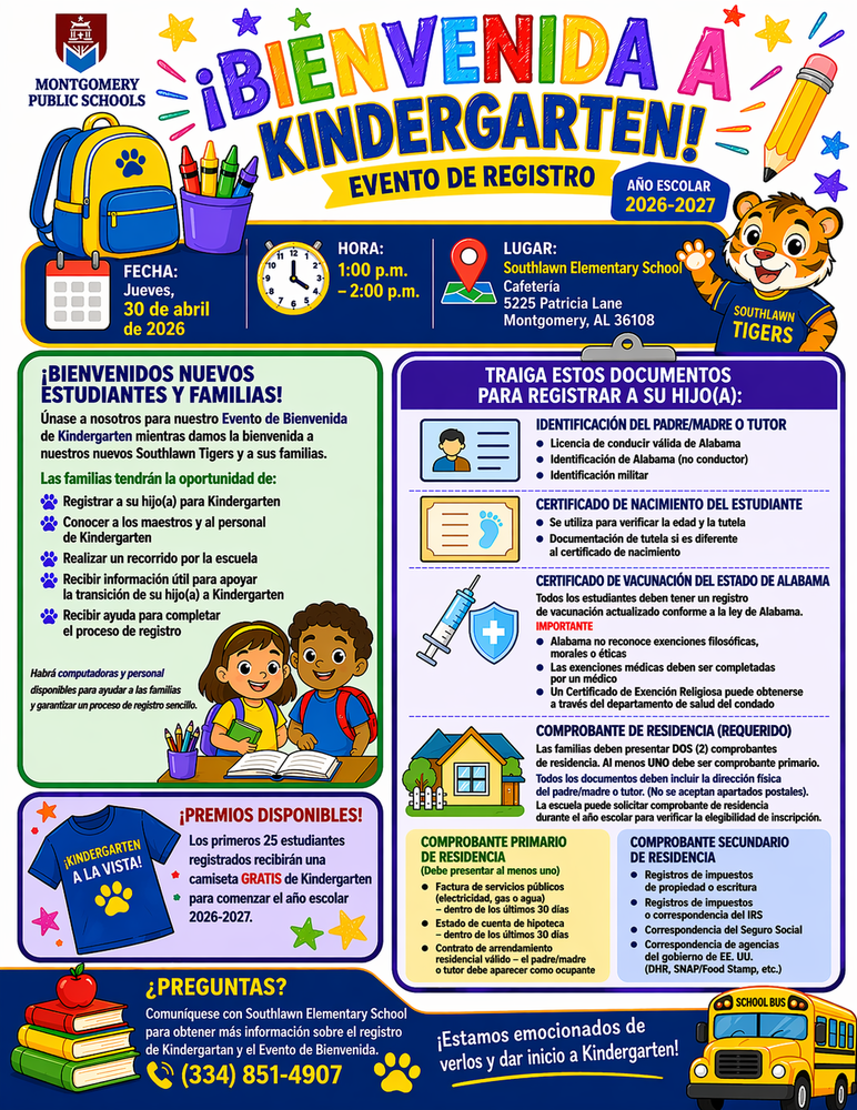 SES Kindergarten Kickoff 2026-2027