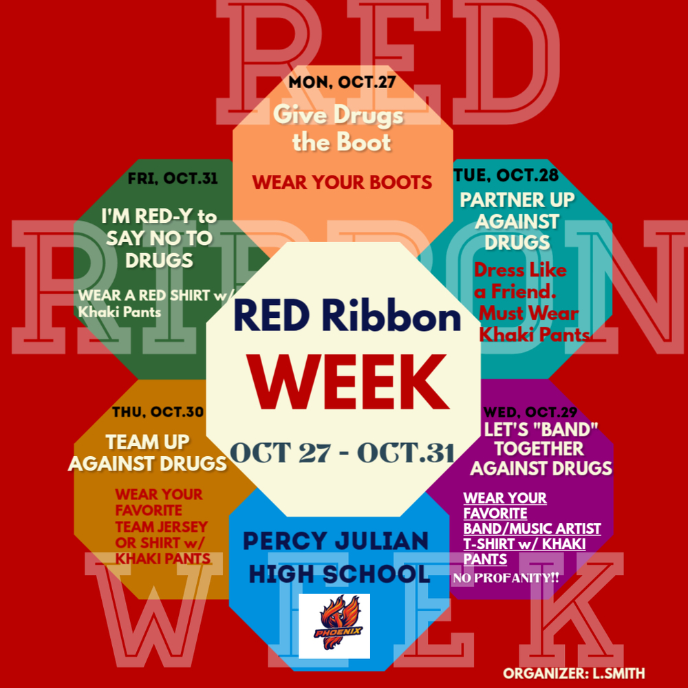 Red Ribbon Week 2025 Flyer