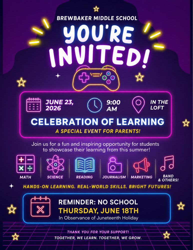 Celebration of Learning Invitation