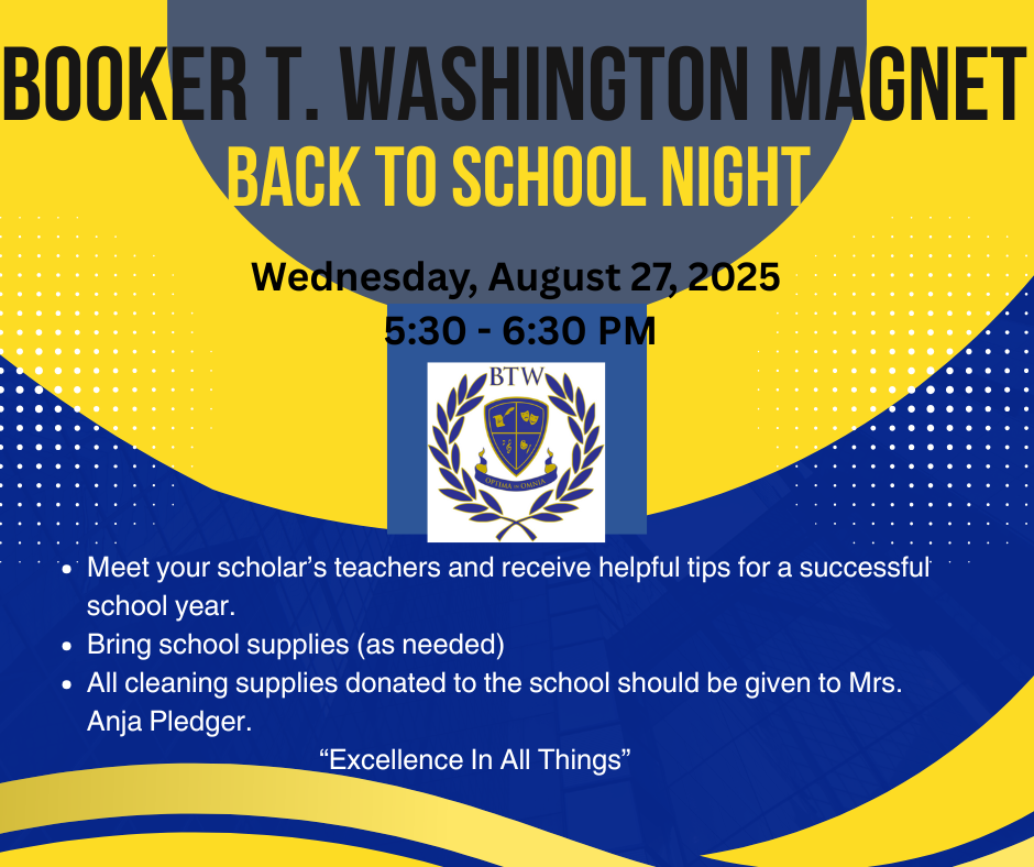 Gentle Reminder- Back to School Night @ BTW