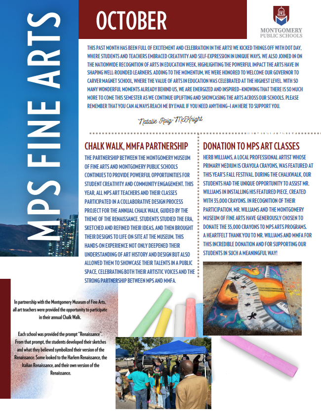 Fine Arts Newsletter