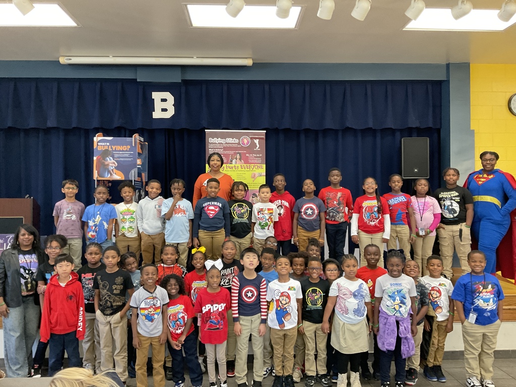 BES students and faculty are Superheroes against bullying. 