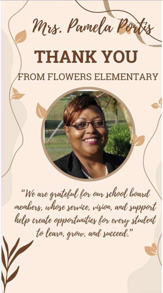 Thank you, Mrs. Portis! 