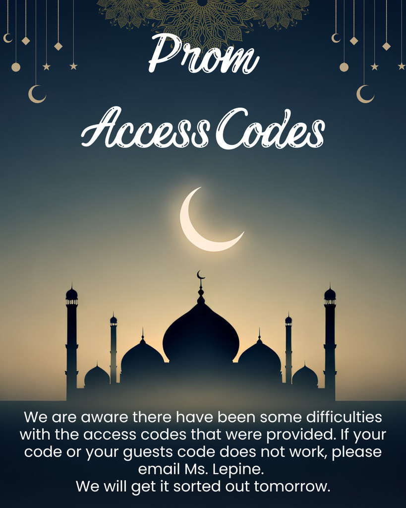 Prom Access Codes