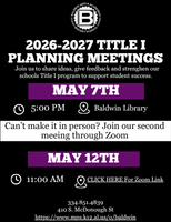 Title I Planning Meeting