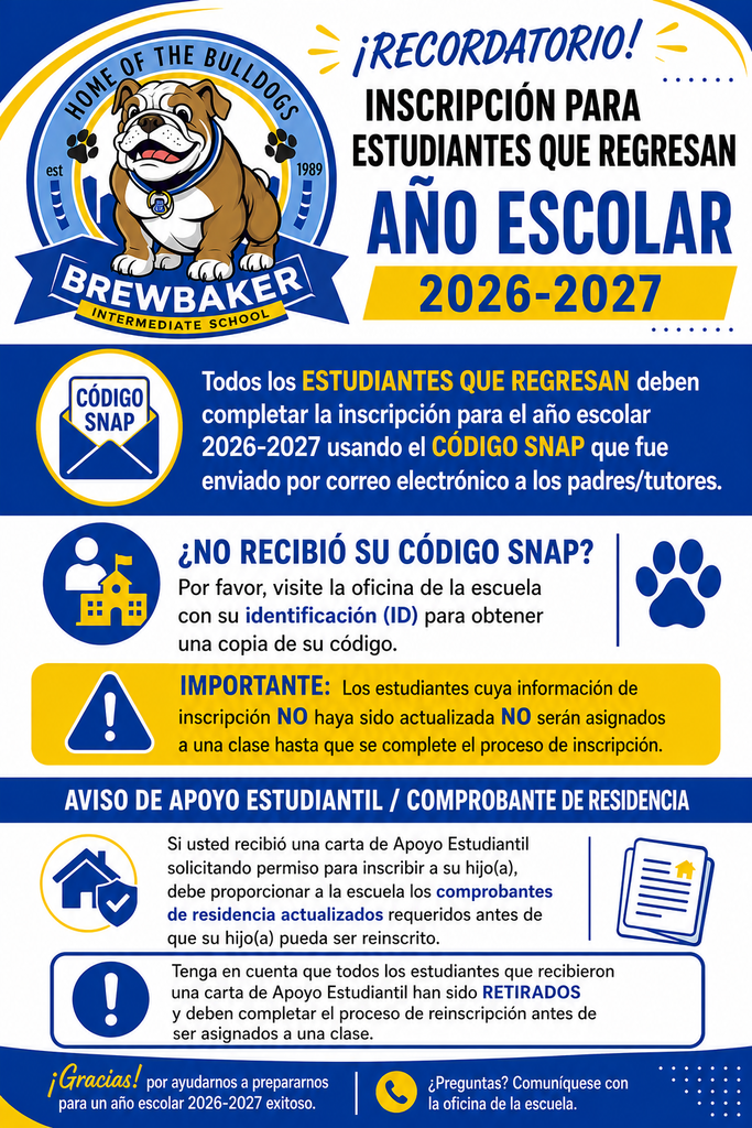 Returning Student Information (Spanish)