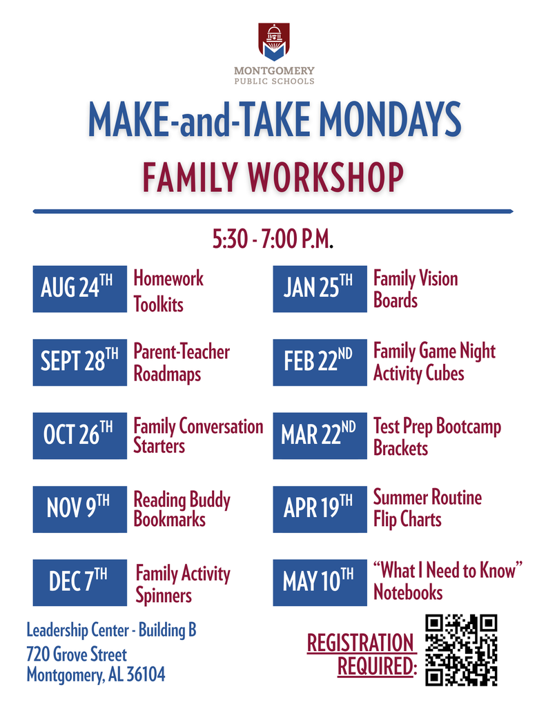 make-and-take mondays family workshop